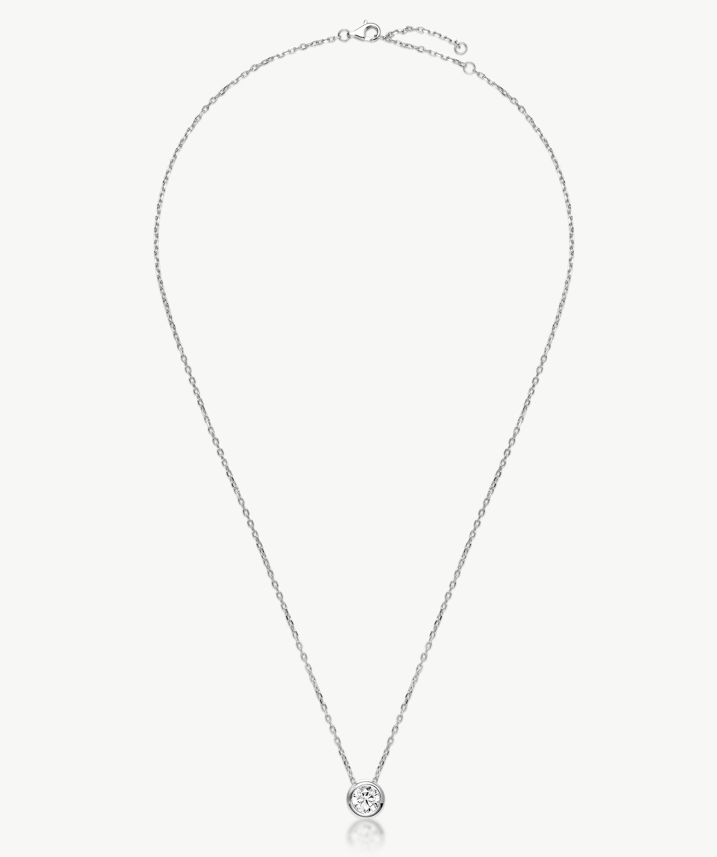 Lab-Grown Diamond Bezel Necklace | Belvria