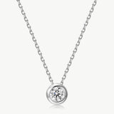Lab-Grown Diamond Bezel Necklace | Belvria