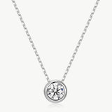 1ct Lab-Grown Diamond Bezel Necklace | Belvria