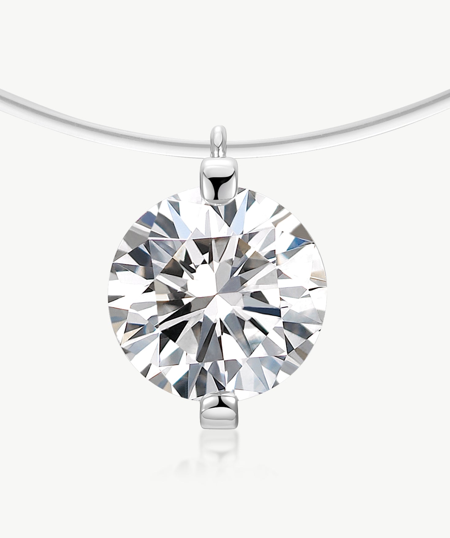 1ct Floating Lab-Grown Diamond Necklace | Belvria