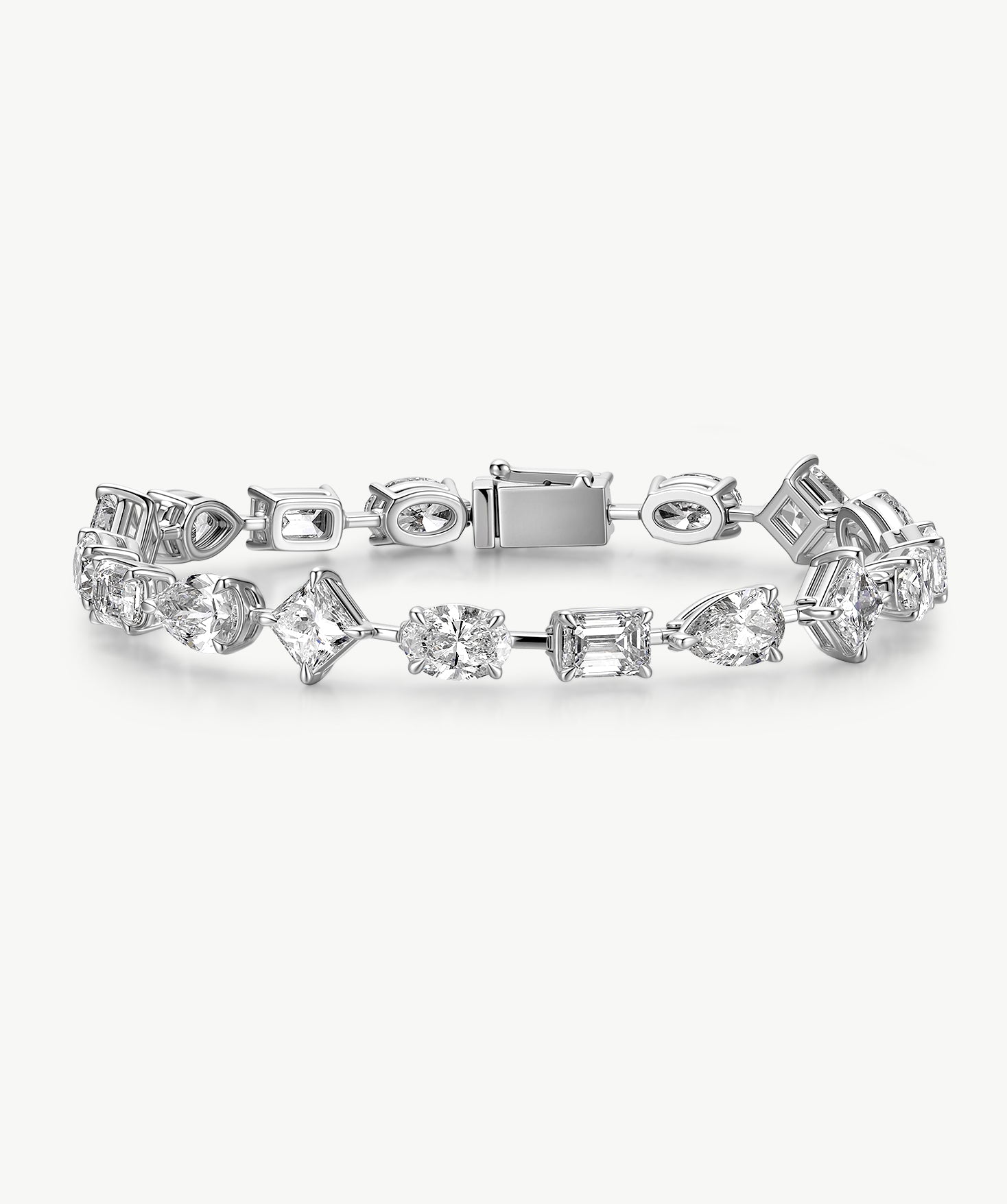 9.7ct Mixed-Shape Lab-Grown Diamond Bracelet | Belvria