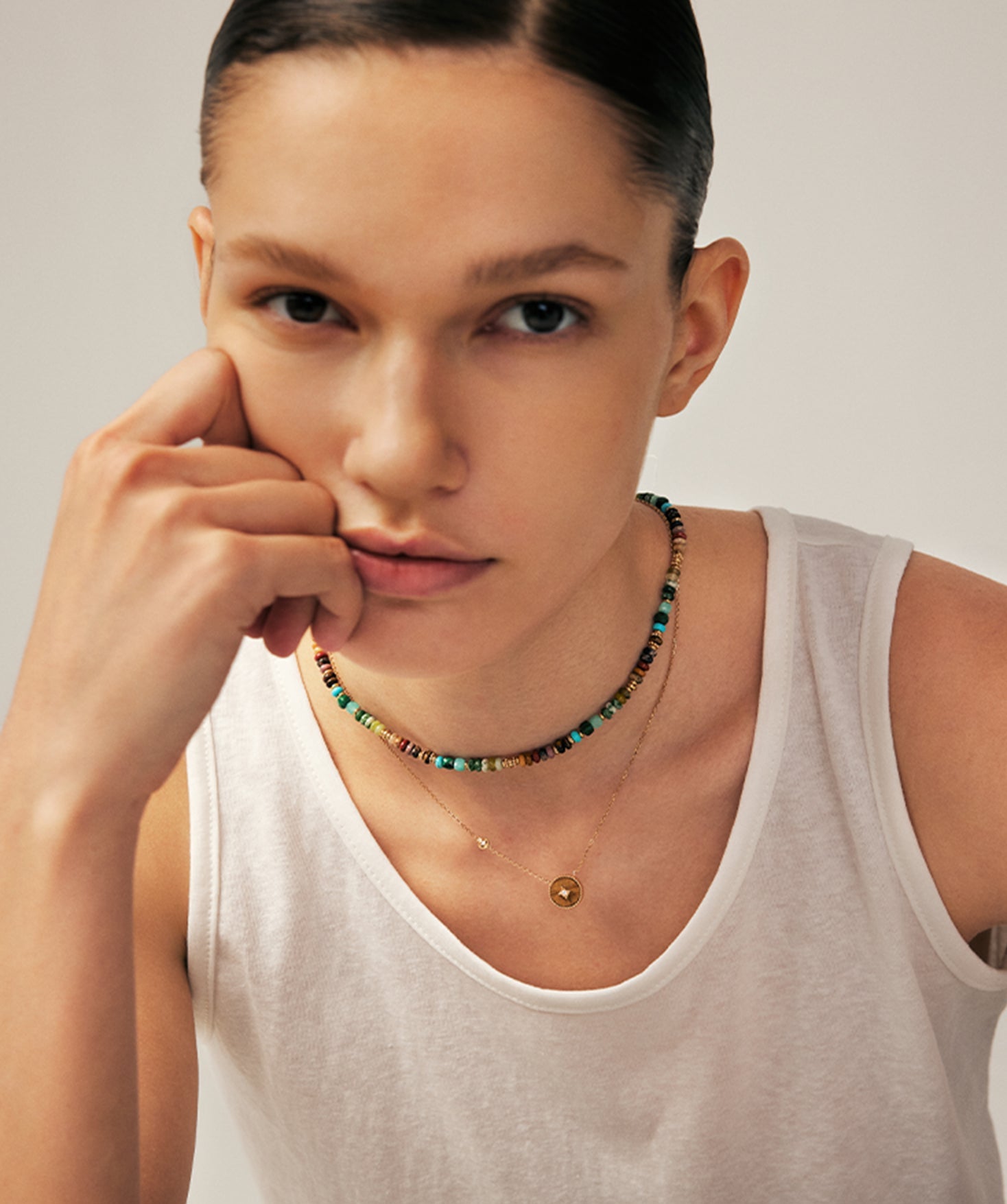 Multicolor Gemstone Beaded Necklace | Belvria