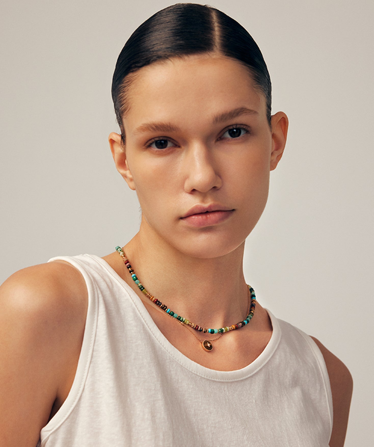 Multicolor Gemstone Beaded Necklace | Belvria