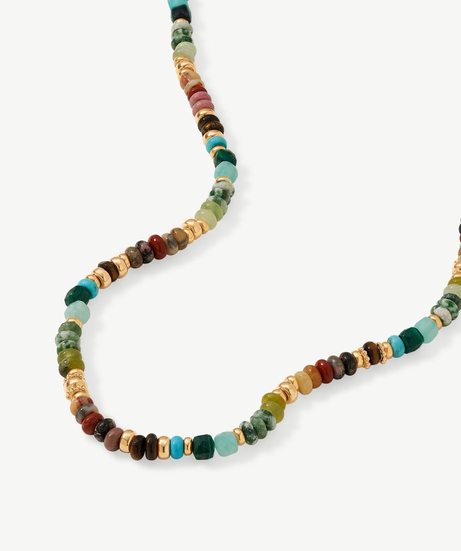 Multicolor Gemstone Beaded Necklace | Belvria
