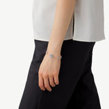 Blue Lace Agate Station Bracelet | Belvria