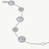 Blue Lace Agate Station Bracelet | Belvria