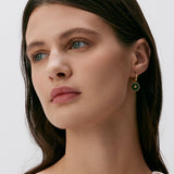 Malachite Detachable Hoop Earrings | Belvria