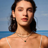 Gold Malachite Coin Pendant Necklace | Belvria