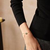 Malachite Bracelet in Gold Vermeil | Belvria