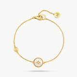 Mother of Pearl Bracelet in Gold Vermeil | Belvria