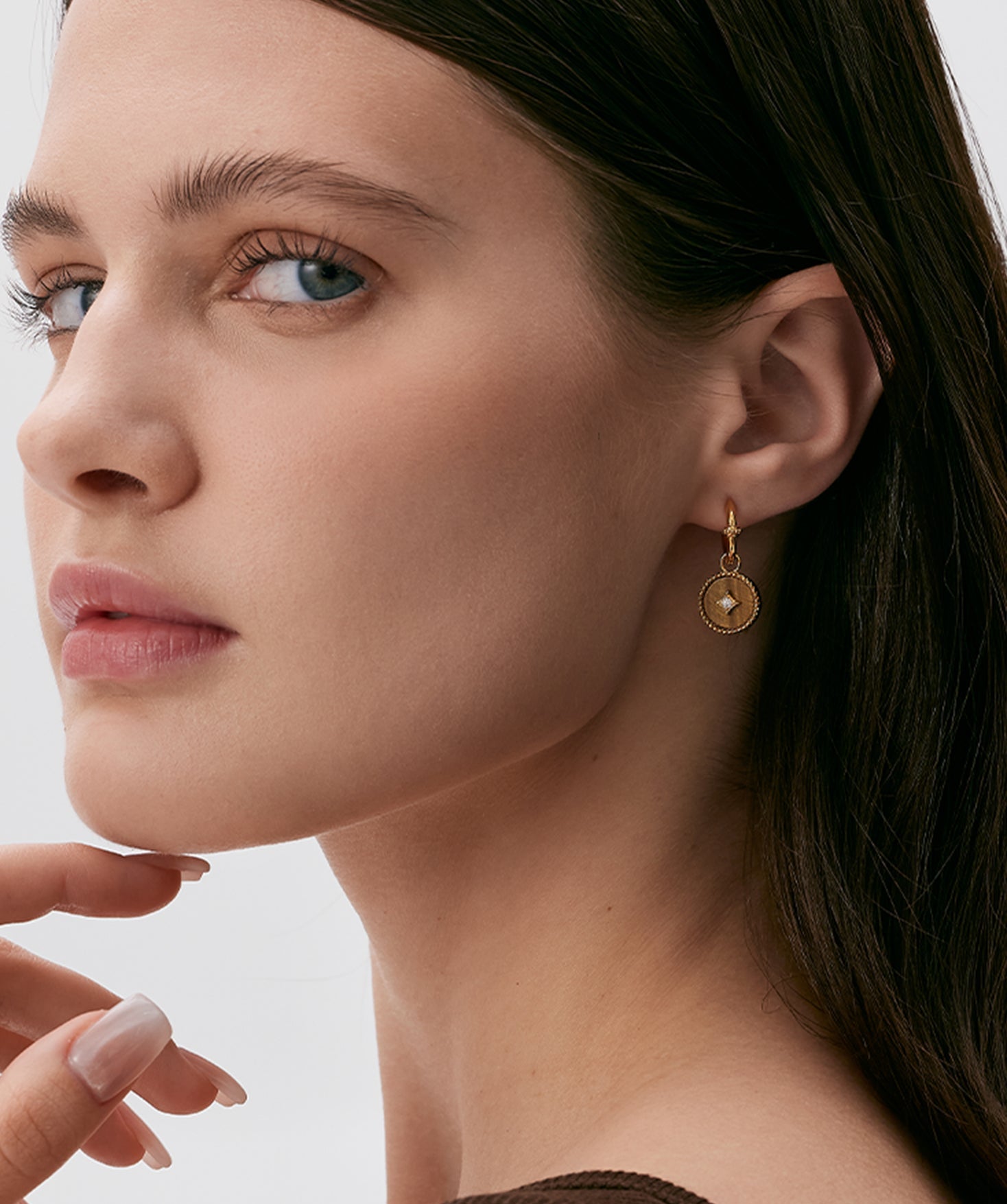 Tiger Eye Detachable Hoop Earrings | Belvria