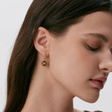 Tiger Eye Detachable Hoop Earrings | Belvria