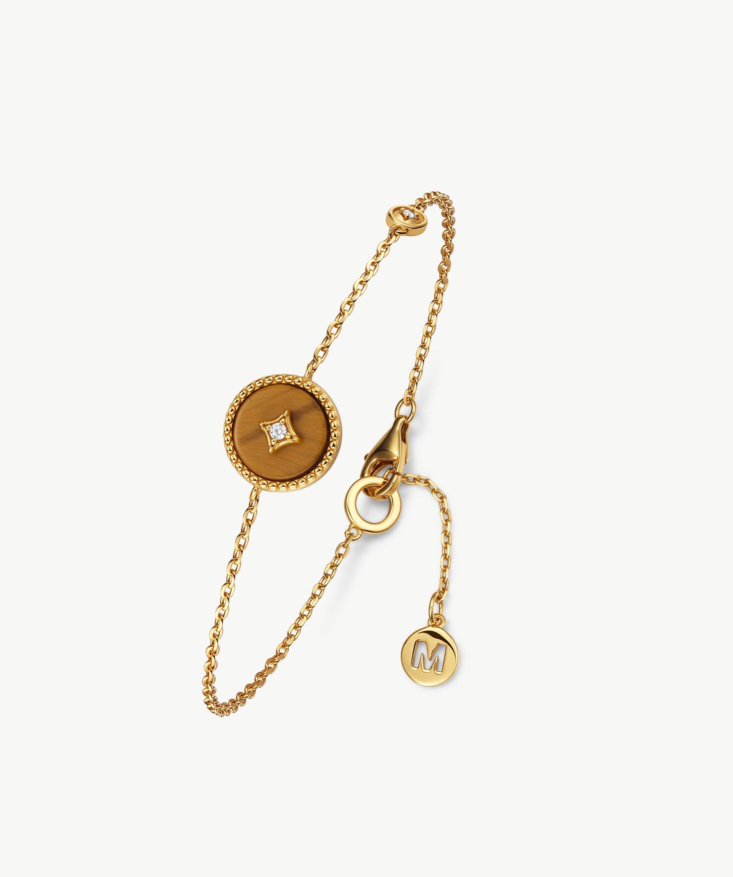 Tiger Eye Bracelet in Gold Vermeil | Belvria