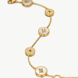 Aura Mother-of-Pearl Station Bracelet | Belvria