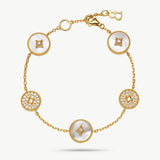 Aura Mother-of-Pearl Station Bracelet | Belvria