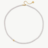 Classic White Pearl Strand Necklace | Belvria