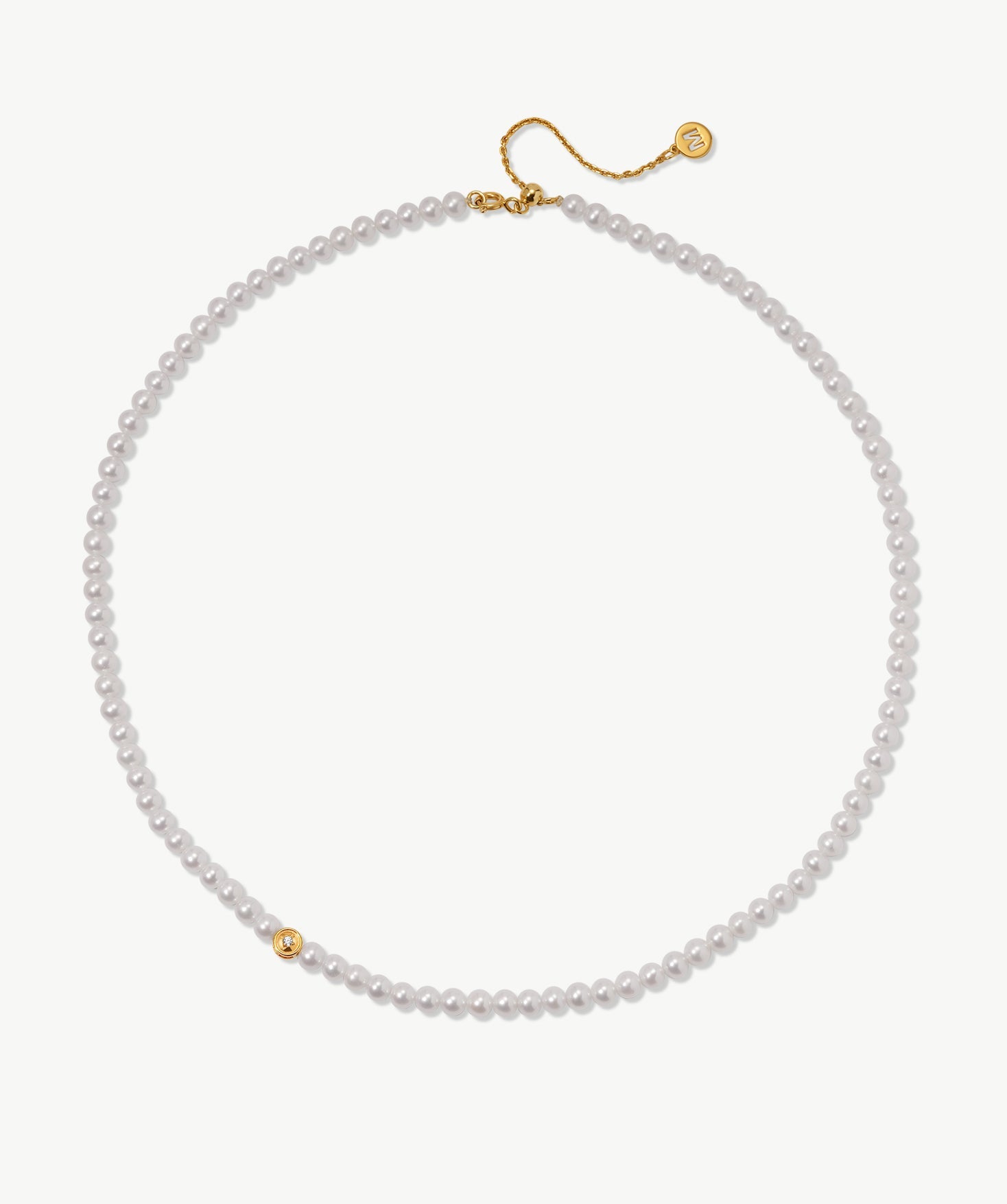 Classic White Pearl Strand Necklace | Belvria