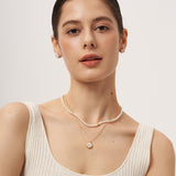 Classic White Pearl Strand Necklace | Belvria