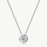 Lab-Grown Diamond Bezel Necklace | Belvria