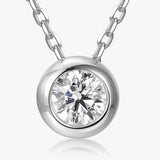 Lab-Grown Diamond Bezel Necklace | Belvria