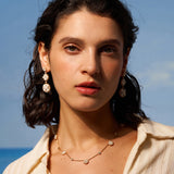 Gold Pearl Statement Drop Earrings | Belvria