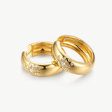 Gold Celestial Star Hoop Earrings | Belvria