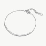 Lab-Grown Diamond Tennis Bracelet in Sterling Silver | Belvria