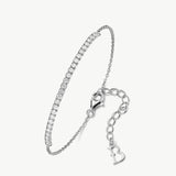 Lab-Grown Diamond Tennis Bracelet in Sterling Silver | Belvria