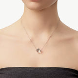 White Quartz Orb Pendant Necklace | Belvria