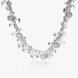 White Quartz Cluster Statement Necklace | Belvria