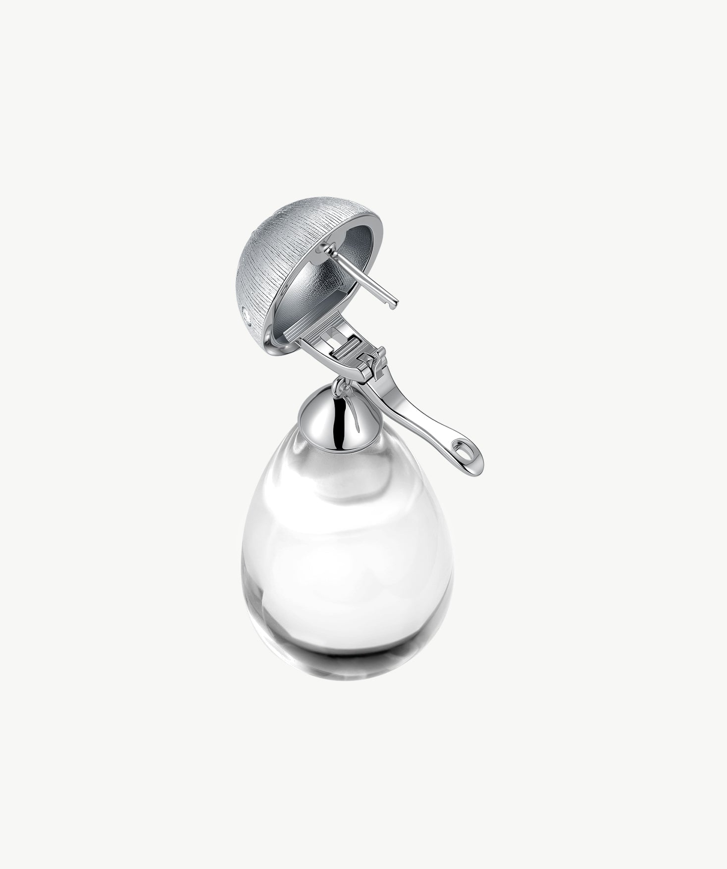 White Quartz Detachable Drop Earrings | Belvria