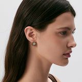 Reversible Onyx & Mother of Pearl Stud Earrings | Belvria