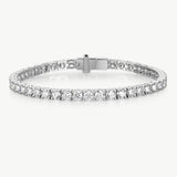 18K White Gold Lab-Grown Diamond Tennis Bracelet | Belvria