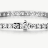 18K White Gold Lab-Grown Diamond Tennis Bracelet | Belvria