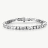 8ct Lab-Grown Diamond Tennis Bracelet in 18K White Gold | Belvria