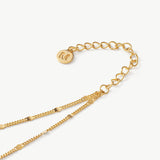 Gold Double Chain Layered Necklace | Belvria