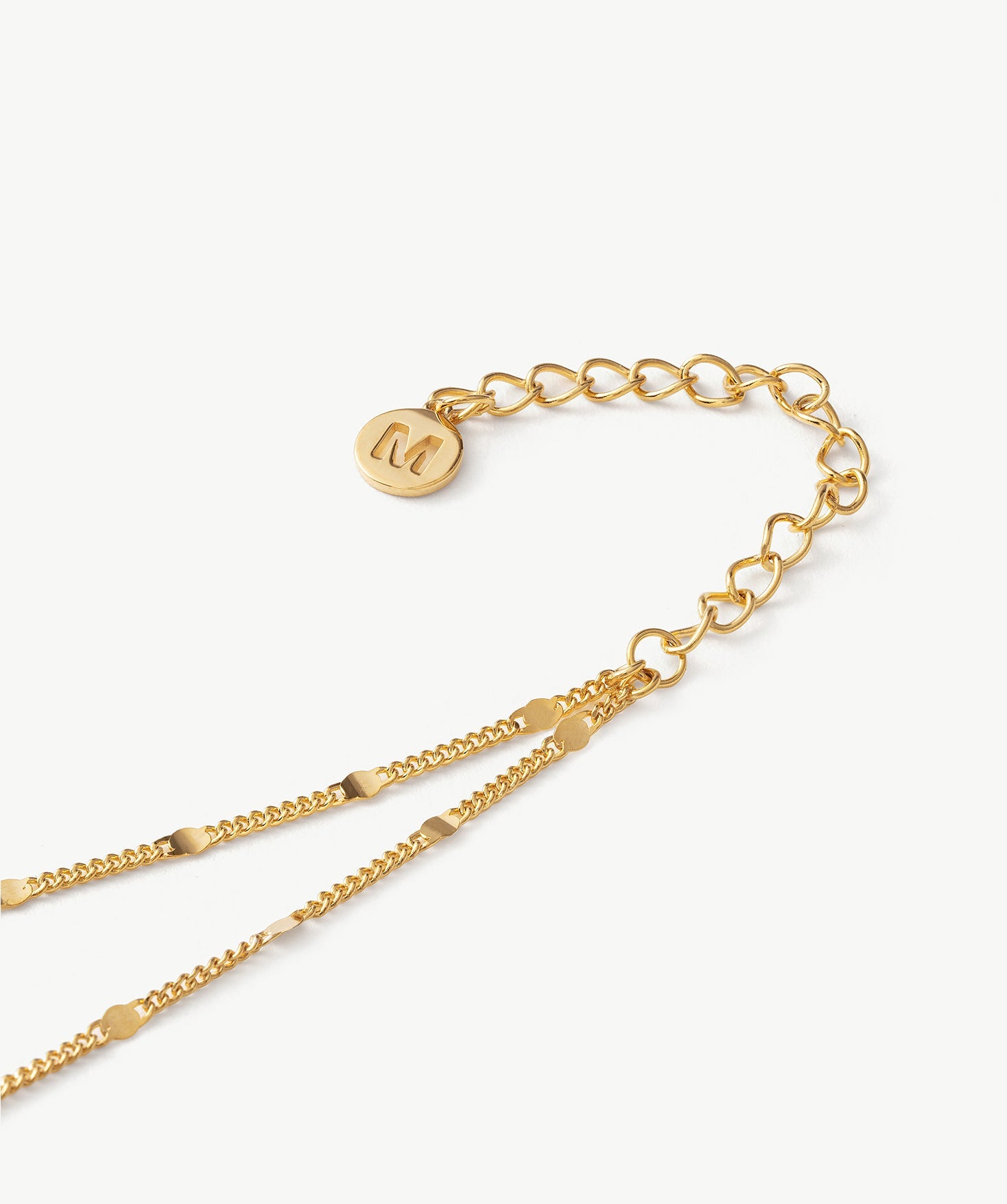 Gold Double Chain Layered Necklace | Belvria