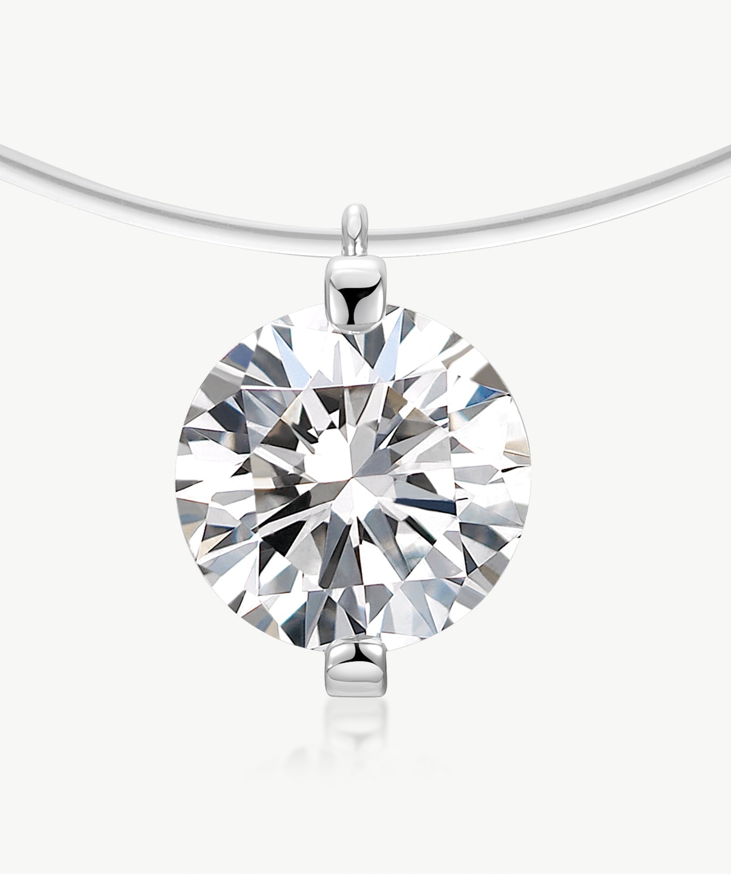 1ct Floating Lab-Grown Diamond Necklace | Belvria