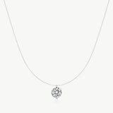 1ct Floating Lab-Grown Diamond Necklace | Belvria