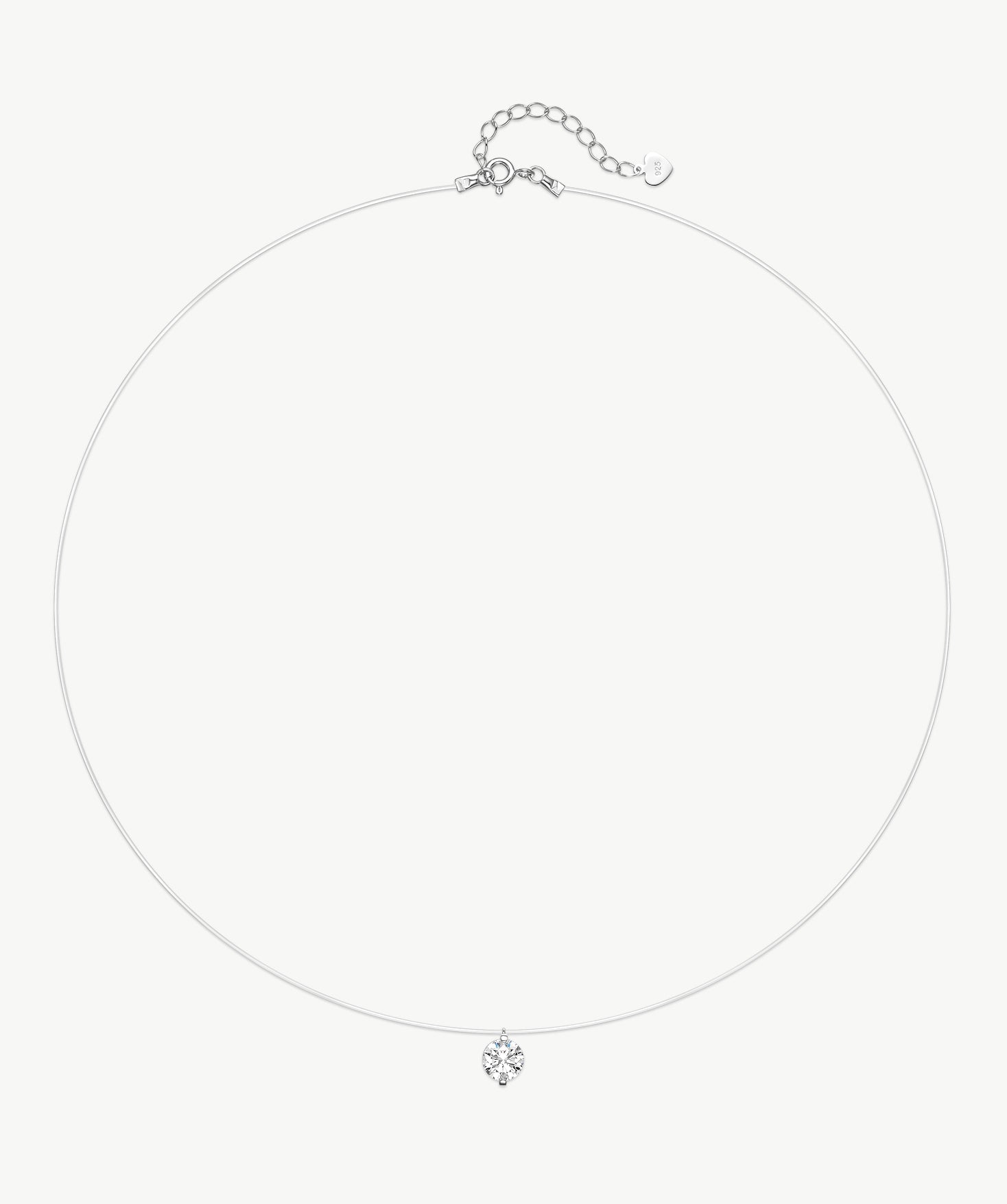 1ct Floating Lab-Grown Diamond Necklace | Belvria
