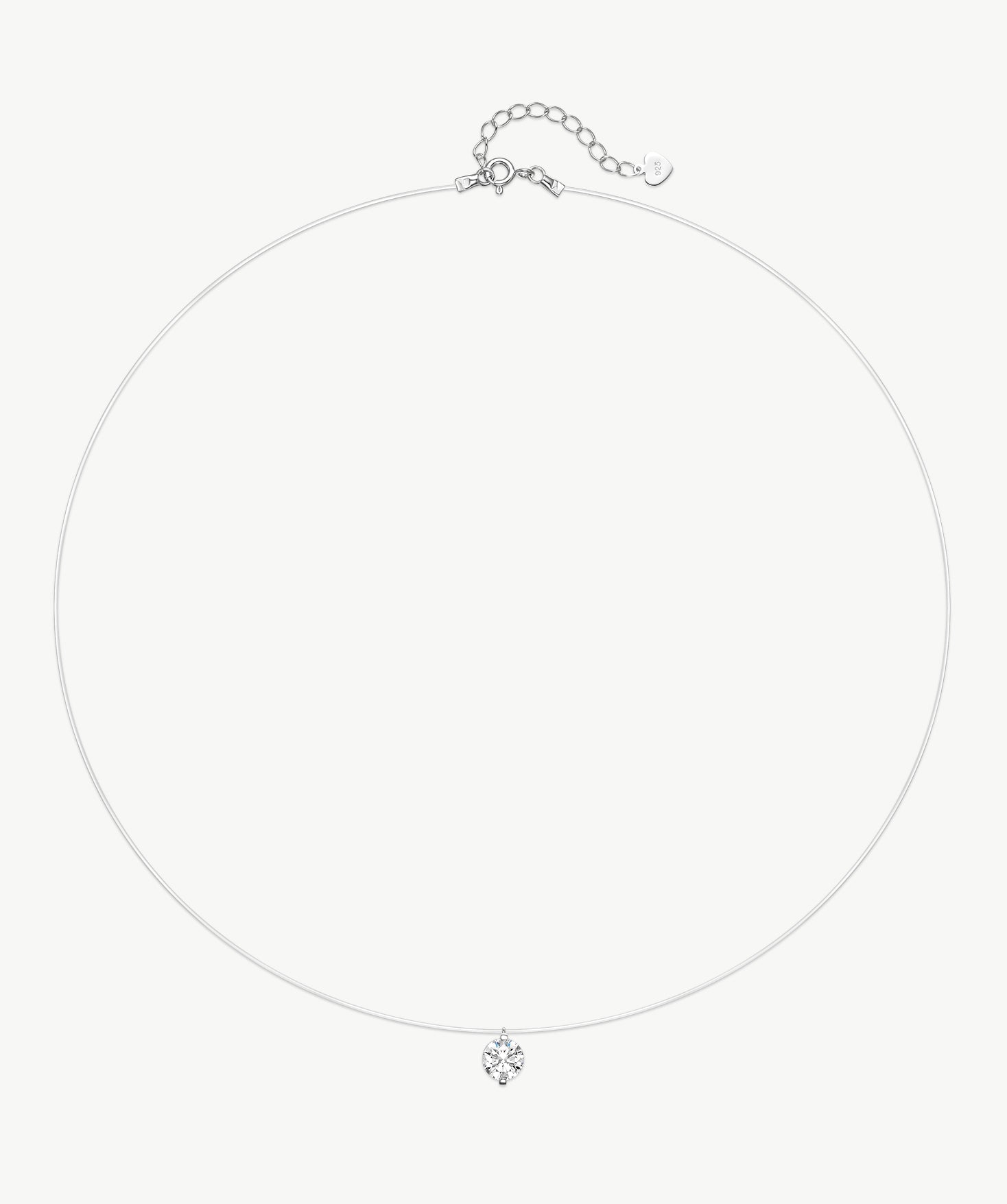 1ct Floating Lab-Grown Diamond Necklace | Belvria