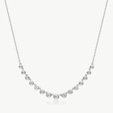 Graduated Bezel Diamond Necklace