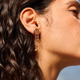 Gold Chandelier Tassel Earrings | Belvria