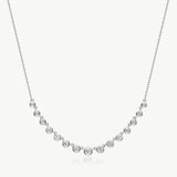 Graduated Bezel Diamond Necklace