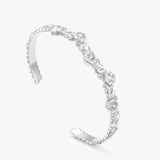 Silver Geometric Cuff Bracelet | Belvria