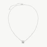 Silver Geometric Pendant Necklace | Belvria