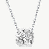 Silver Geometric Pendant Necklace | Belvria