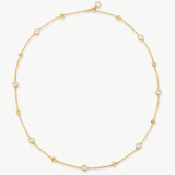 Gold Geometric Station Chain Necklace | Belvria