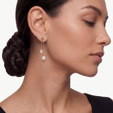 Freshwater Pearl Chain Drop Earrings | Belvria