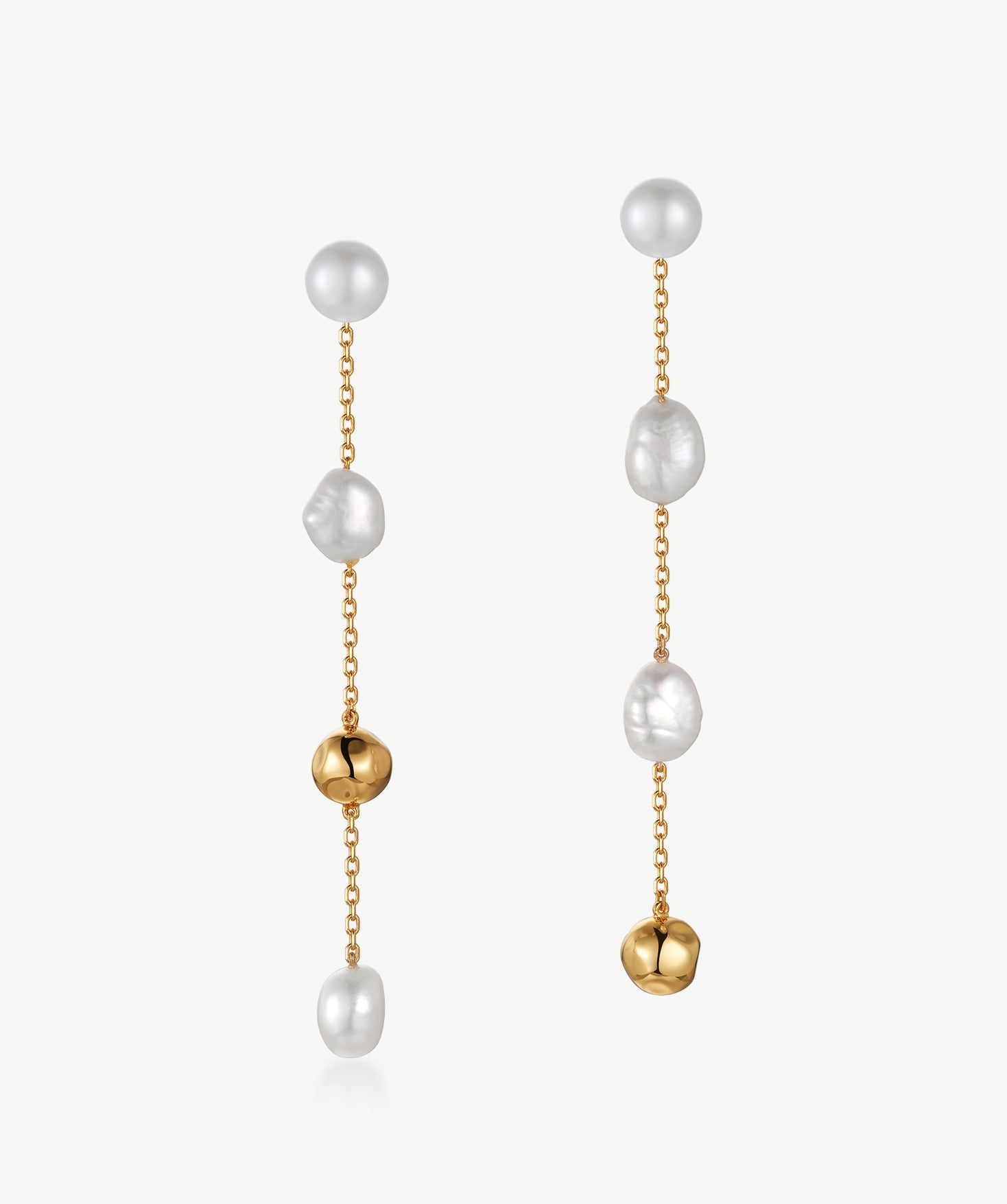 mimicat様【flua 】Baroque Pearl drop ピアス Convertible Baroque Pearl Drop Earrings | Belvria